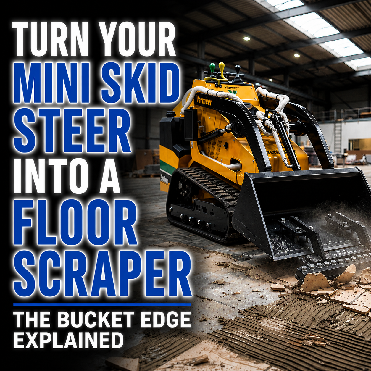Turn Your Mini Skid Steer Into a Floor Scraper: The Bucket-Edge Explained